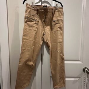 Sanctuary Men's Khaki Chinos with Zipper Details